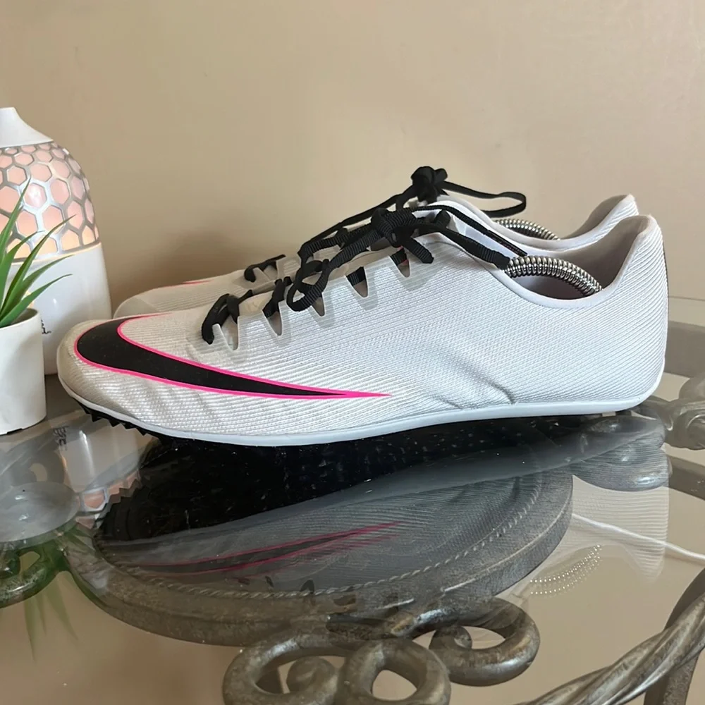 NIKE ZOOM 400 TRACK & FIELD Spikes AA1205-003 Pure Platinum Black Ponk Size 11.5